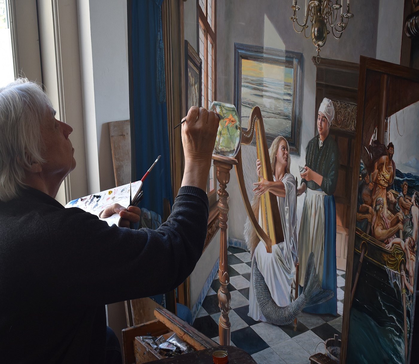 Hubert Christiaan Knispel schildert heimwee naar zee 1400px